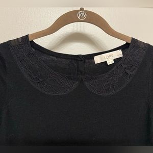 LOFT lace trim sweater